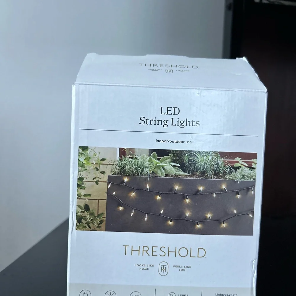 Threshold LED String Lights - Soft White Glow new in box
